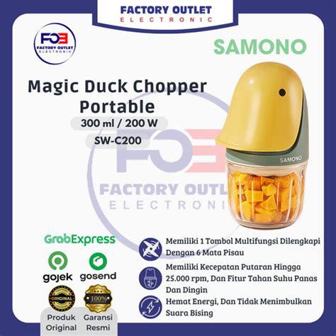 Jual SAMONO SW C200 Blender Chopper Magic Duck Portable Penghalus