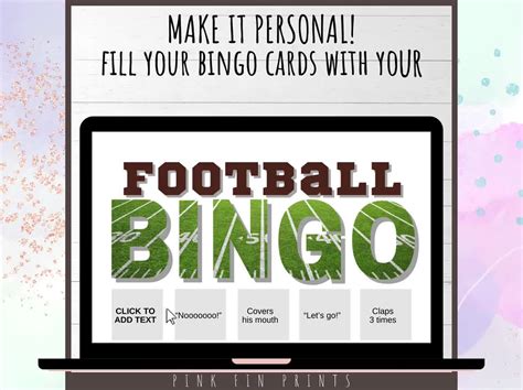 Boyfriend Football Bingo Card Descubra As Vantagens E Aposte