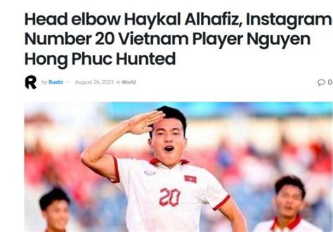 Media Amerika Serikat Soroti Pemain Timnas Vietnam U Nguyen Hong