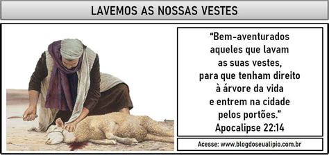 Lavemos Nossas Vestes Blog Do Seu Alipio