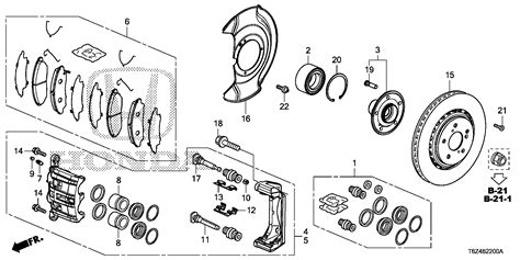 Honda Ridgeline Pad Set Fr Brake Brakes Front 45022 TZ5 A10