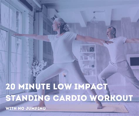 20 Minute Low Impact Standing Cardio Workout With No Jumping Thumper