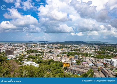 khao rang hill viewpoint    phuket editorial stock image image