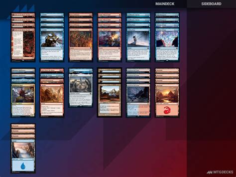 Arena Standard Izzet Control Deck By Sewagemage Mtg Decks