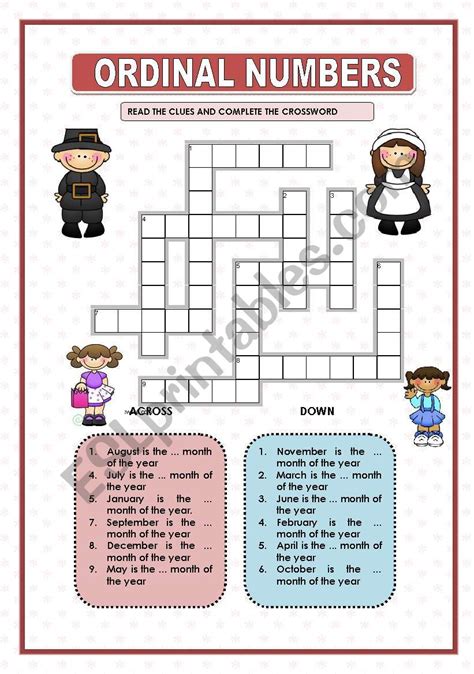 Numbers Crossword Esl Worksheet By Manonski F Off