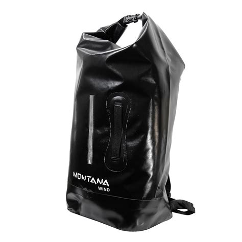 Mochila Estanque Wind 40 Litros 100 A Prova D água Preta Montana