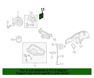 Genuine Oil Filter Housing Gasket For 2010 2014 Hyundai Genesis Coupe