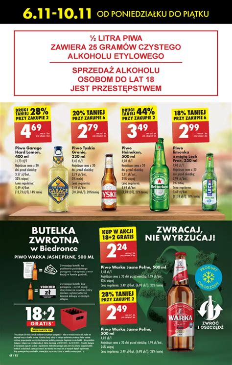 Gazetka promocyjna Biedronka Od poniedzialku ważna 06 11 do 11 11