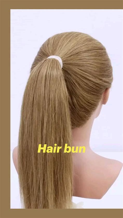 Hair bun | Bun hairstyles, Highlights brown hair, Hair highlights