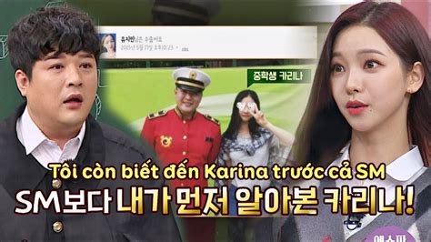 Vietsub Nhân duyên giữa Karina và tiền bối Shindong Suju Knowing