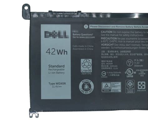 Replacement Wh Wdx R Battery For Dell Inspiron T Jx