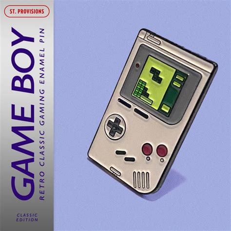 Game Boy Retro Video Games Logo Pin Classic Nintendo Gameboy | Etsy