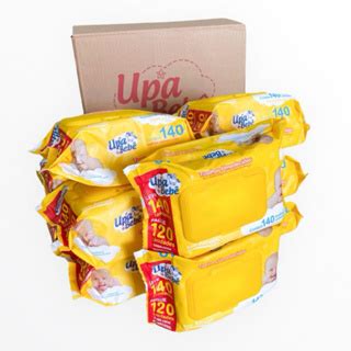 Kit 1680 lenços Toalhas umedecidas Upa bebe caixa 12 pacotes 140