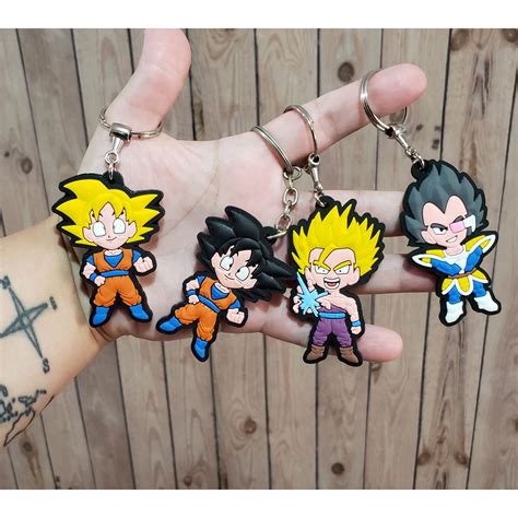 Chaveiro Emborrachado Dragon Ball Z Goku Majin Boo Shenlong Shopee Brasil