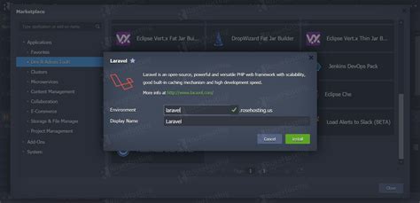How To Install Laravel On RoseHosting Cloud PaaS Platform RoseHosting
