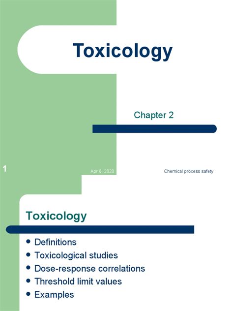 CH 2 Toxicology | PDF | Toxicology | Poison