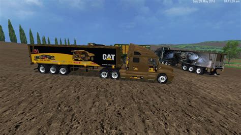 Cat Truck And Cat Semi Trailer V2 0 By Eagle355th • Farming Simulator 19 17 22 Mods Fs19 17