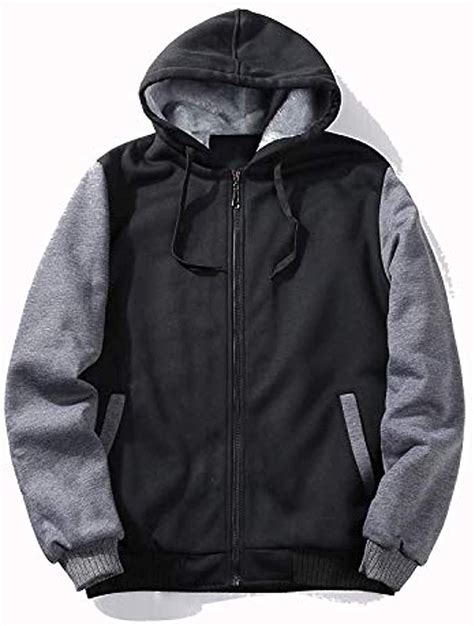 Geek Lighting Hoodies For Men Heavyweight Fleece Sweatshirt Full Zip