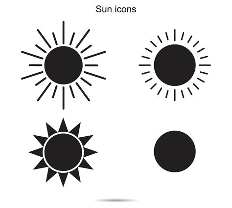 Sun Icons Vector Illustration 28282248 Vector Art At Vecteezy