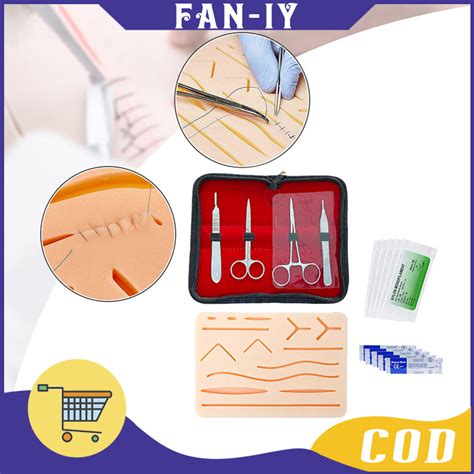 Jual Suturing Kit Sutura Latih Hecting Pad Silicone Hecting Kit Set