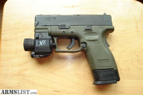 Armslist For Sale Springfield Xd 9 Subcompact W X2 Laser Flashlight