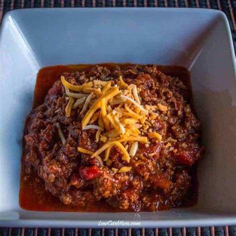 Chunky No Bean Chili Low Carb Yum