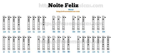 Cifra Noite Feliz Natal Para Flauta Doce Flauta Flauta Doce Notas