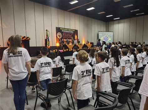 Brigada Militar realiza formatura do Proerd em Bento Gonçalves