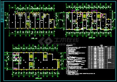 某商住综合楼建筑cad图纸（含设计说明）图纸设计说明土木在线