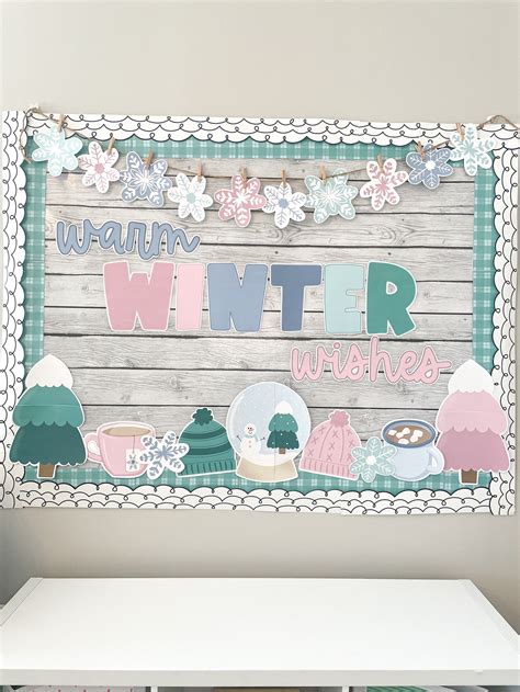 Winter Bulletin Board Kit January Bulletin Board - Etsy