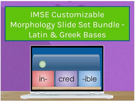 IMSE Customizable Morphology Slide Bundle Latin Greek Bases