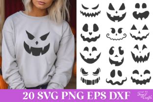 Halloween Pumpkin Faces Pack Graphic By Anastasia Feya Creative Fabrica