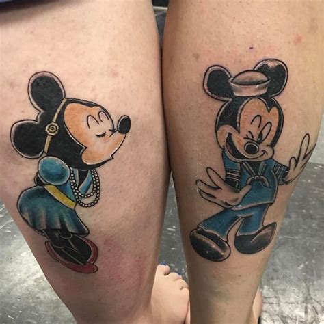 The Best Disney Tattoos For Couples Couple Tattoos Matching Disney