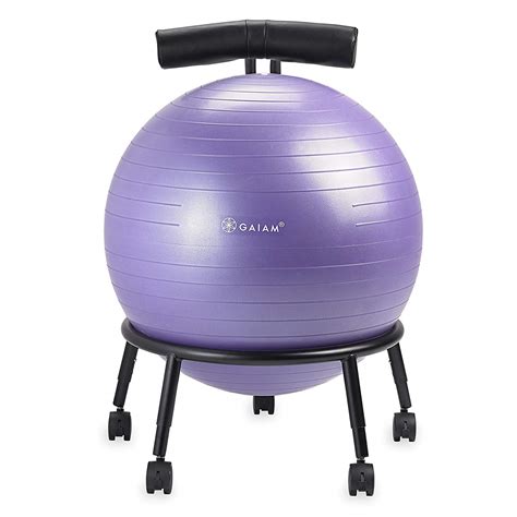 Gaiam Custom Fit Yoga Exercise Fitness Balance Ball Office Desk Chair