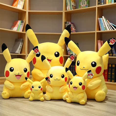 Peluche Pokemon Pikachu De 25 À 90cm Jouets Kawaii Elfe Dessin Animé