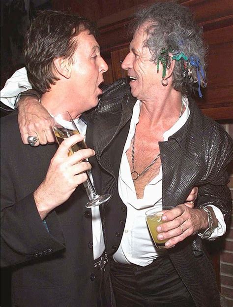 Keith Richards And Paul Mccartney Paul Mccartney The Beatles Keith Richards