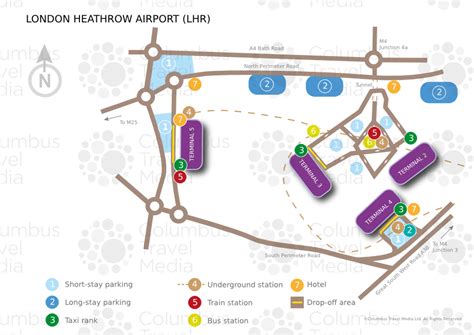 Map Of London With Heathrow Airport - Tourist Map