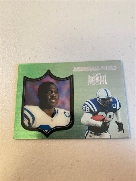 1998 Playoff Absolute SSD Green And Silver 166 Marshall Faulk EBay