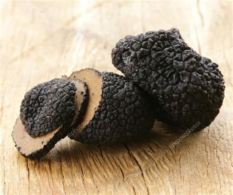 Delicacy Mushroom Black Truffle Rare And Expensive Vegetable Stock