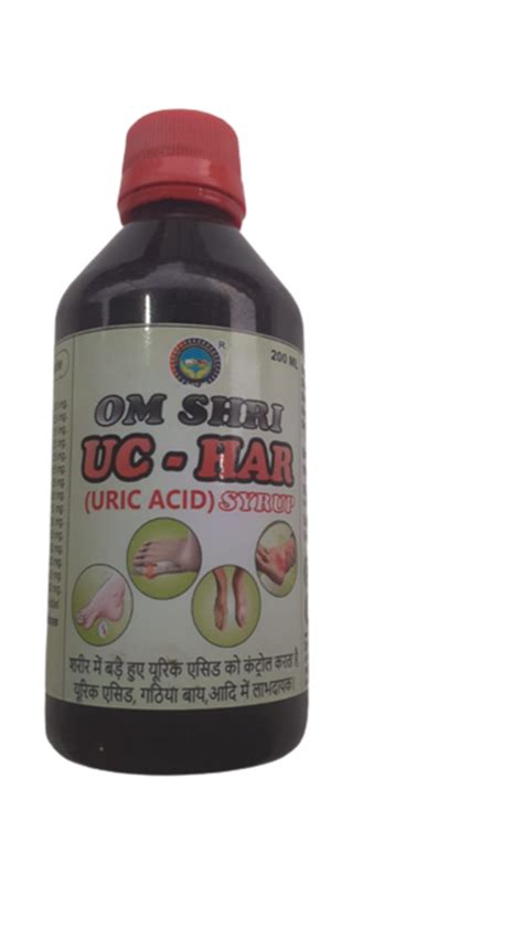 Om Shri Uc Har Uric Acid Syrup Packaging Type Plastic Bottle At