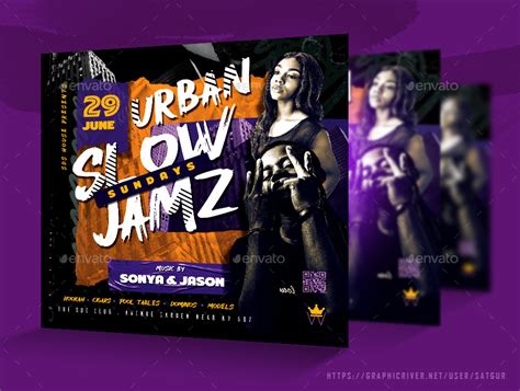 Urban Party Flyer Template Psd Print Templates Graphicriver