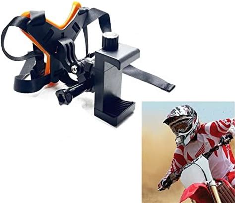 SRPHERE Motorcycle Helmet Chin Strap Mount With Mobile Clip Screw