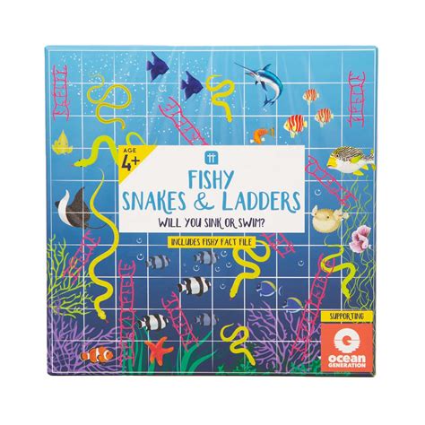 Buy Talking Tables Fish Themed Snakes And Ladders Game For Kids