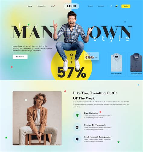 Ecommerce Landing Page Ui On Behance