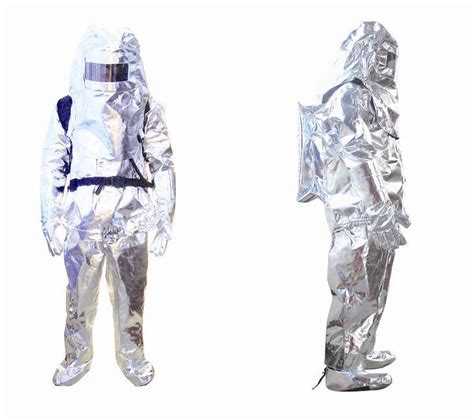 1000 Celsius Degree Aluminized Thermal Insulation Fire Fighting Suit