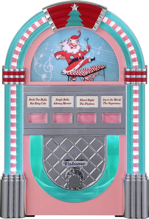 Mr Christmas Vintage Pink Jukebox Home And Kitchen