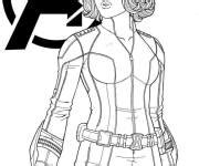 Coloriage Black Widow Gratuit Imprimer