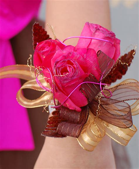 Hot Pink Roses Prom Corsage Prom Flowers In Kingsland GA KINGS BAY