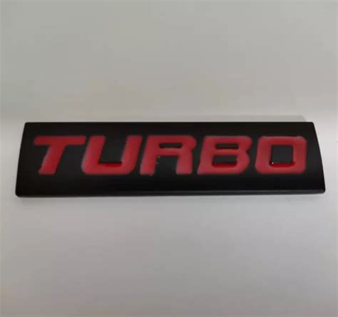 Rosso Nero Metallo Turbo Stemma Targa Emblema Per Alfa Romeo