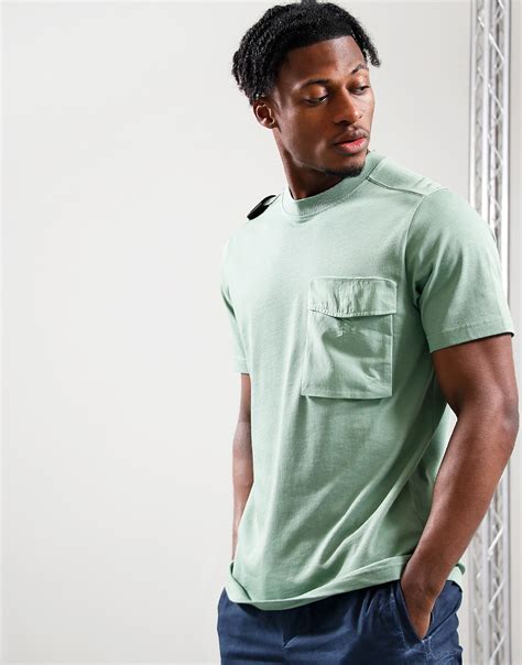 Ma Strum Cargo Pocket T Shirt Loden Terraces Menswear